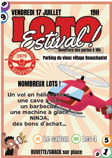 Loto estival !  —  Beauchastel