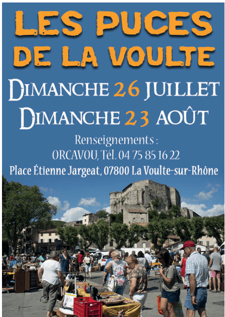 Les puces de la Voulte —  La Voulte-sur-Rhône