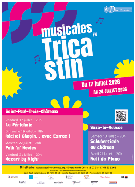 Les Musicales en Tricastin - musique classique — Saint-Paul-Trois-Châteaux et Suze-la-Rousse